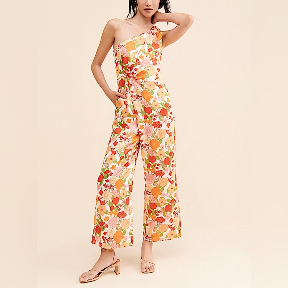 Anthropologie - BTFL-Life Nolana Satin Jumpsuit